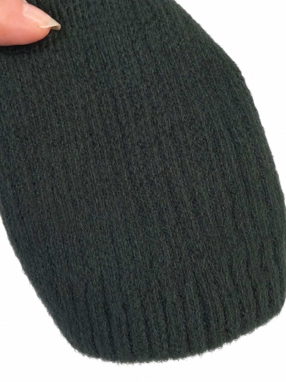 Zara Dark Green Wool Blend Turtleneck Sweater Size Small Minimalist Preppy - Picture 5 of 6